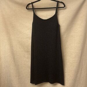 United Colors of Benetton Vintage Black Slip Dress size Medium‎